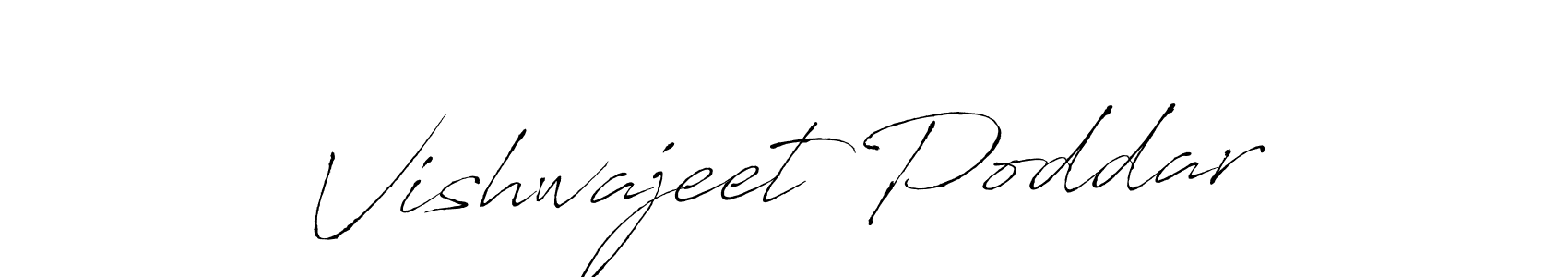 Use a signature maker to create a handwritten signature online. With this signature software, you can design (Antro_Vectra) your own signature for name Vishwajeet Poddar. Vishwajeet Poddar signature style 6 images and pictures png