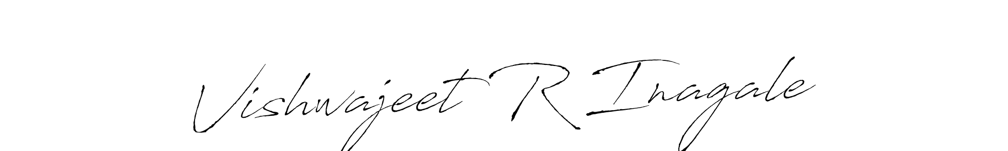 How to make Vishwajeet R Inagale signature? Antro_Vectra is a professional autograph style. Create handwritten signature for Vishwajeet R Inagale name. Vishwajeet R Inagale signature style 6 images and pictures png