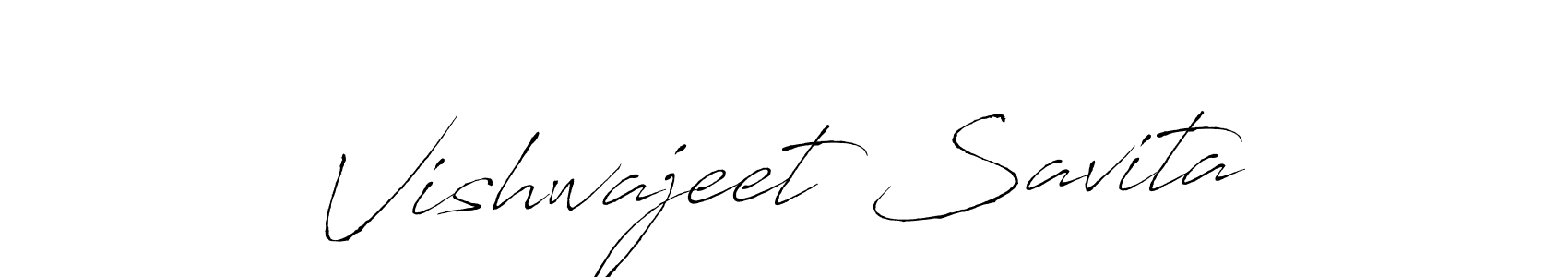 Create a beautiful signature design for name Vishwajeet Savita. With this signature (Antro_Vectra) fonts, you can make a handwritten signature for free. Vishwajeet Savita signature style 6 images and pictures png