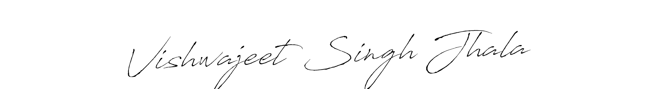 How to make Vishwajeet Singh Jhala signature? Antro_Vectra is a professional autograph style. Create handwritten signature for Vishwajeet Singh Jhala name. Vishwajeet Singh Jhala signature style 6 images and pictures png