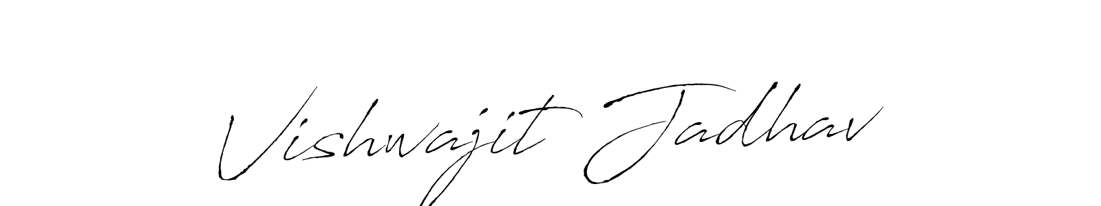 How to make Vishwajit Jadhav signature? Antro_Vectra is a professional autograph style. Create handwritten signature for Vishwajit Jadhav name. Vishwajit Jadhav signature style 6 images and pictures png