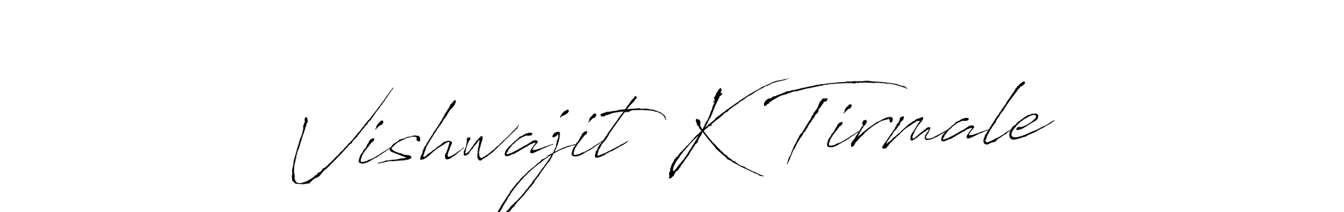 Design your own signature with our free online signature maker. With this signature software, you can create a handwritten (Antro_Vectra) signature for name Vishwajit K Tirmale. Vishwajit K Tirmale signature style 6 images and pictures png