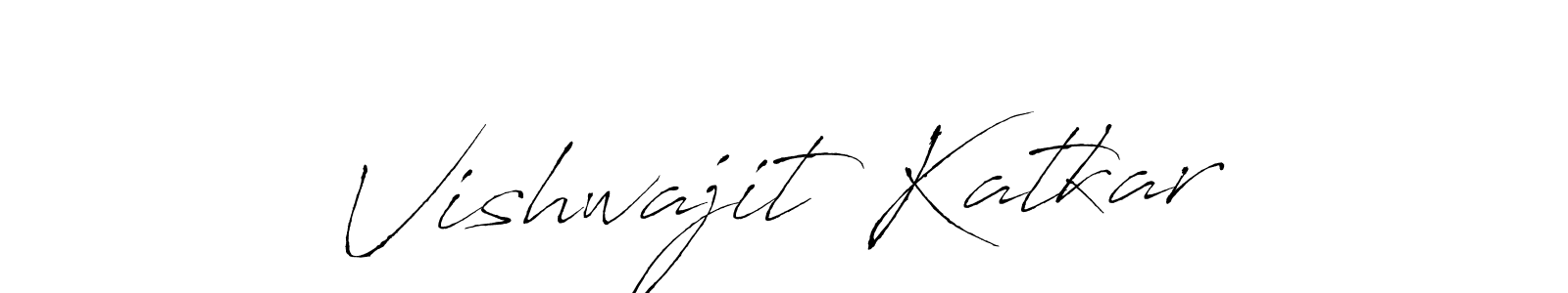 Make a beautiful signature design for name Vishwajit Katkar. With this signature (Antro_Vectra) style, you can create a handwritten signature for free. Vishwajit Katkar signature style 6 images and pictures png