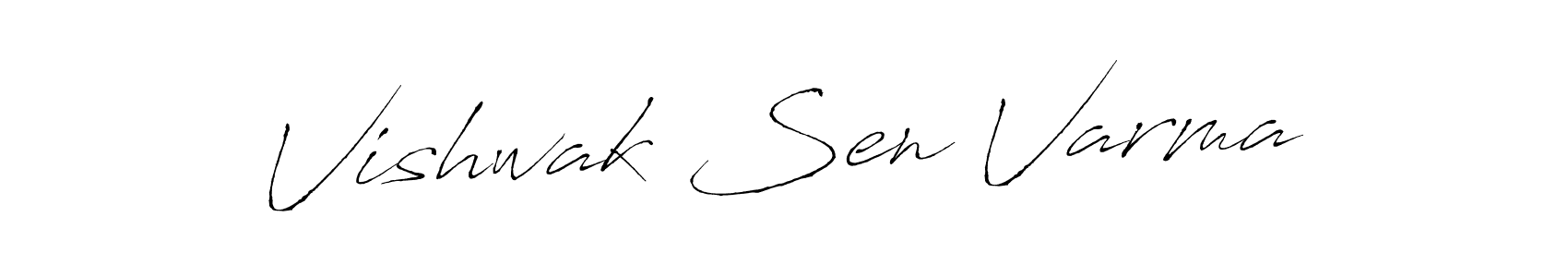 You should practise on your own different ways (Antro_Vectra) to write your name (Vishwak Sen Varma) in signature. don't let someone else do it for you. Vishwak Sen Varma signature style 6 images and pictures png