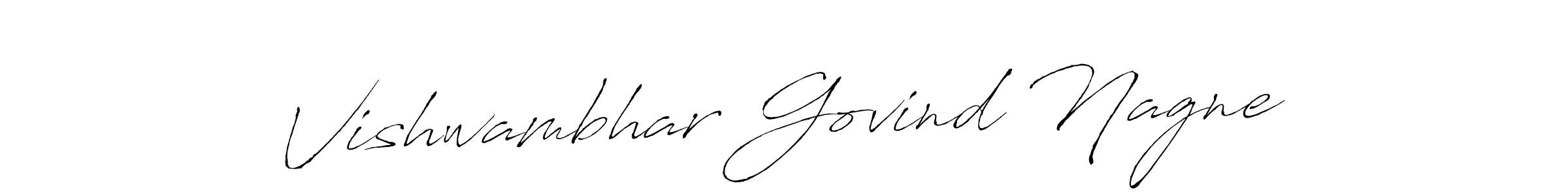 Make a beautiful signature design for name Vishwambhar Govind Nagne. With this signature (Antro_Vectra) style, you can create a handwritten signature for free. Vishwambhar Govind Nagne signature style 6 images and pictures png