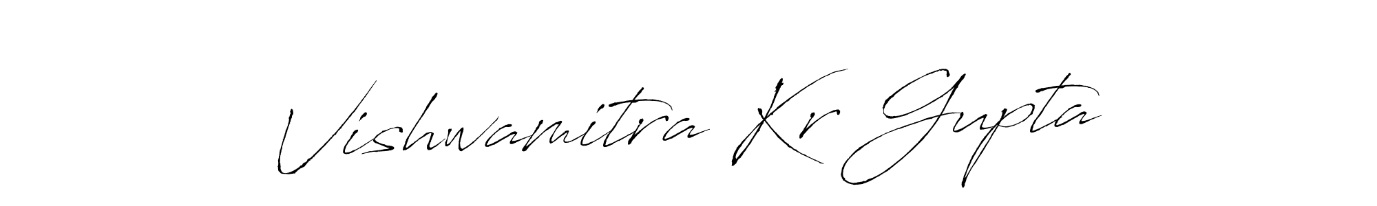 Design your own signature with our free online signature maker. With this signature software, you can create a handwritten (Antro_Vectra) signature for name Vishwamitra Kr Gupta. Vishwamitra Kr Gupta signature style 6 images and pictures png