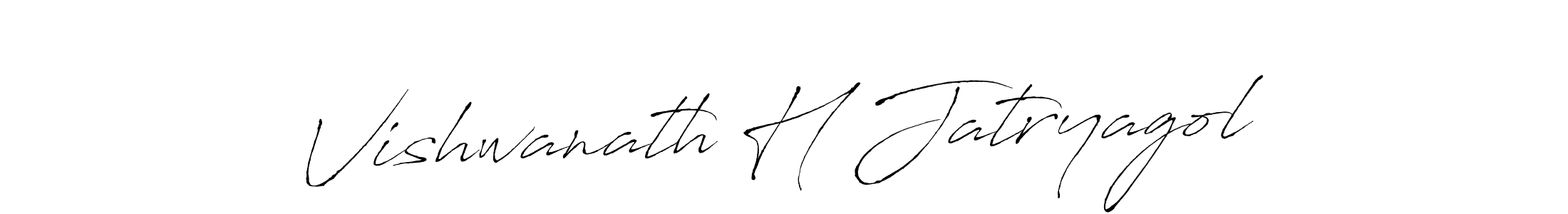 Create a beautiful signature design for name Vishwanath H Jatryagol. With this signature (Antro_Vectra) fonts, you can make a handwritten signature for free. Vishwanath H Jatryagol signature style 6 images and pictures png