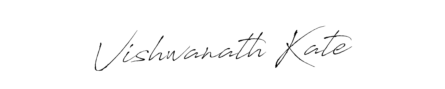 Create a beautiful signature design for name Vishwanath Kate. With this signature (Antro_Vectra) fonts, you can make a handwritten signature for free. Vishwanath Kate signature style 6 images and pictures png