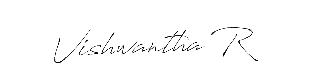 It looks lik you need a new signature style for name Vishwantha R. Design unique handwritten (Antro_Vectra) signature with our free signature maker in just a few clicks. Vishwantha R signature style 6 images and pictures png