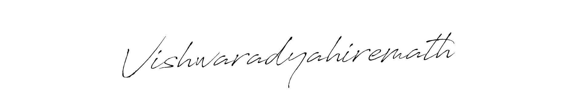 Vishwaradyahiremath stylish signature style. Best Handwritten Sign (Antro_Vectra) for my name. Handwritten Signature Collection Ideas for my name Vishwaradyahiremath. Vishwaradyahiremath signature style 6 images and pictures png