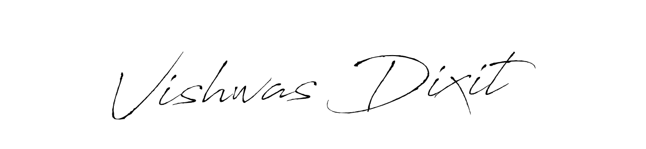 How to make Vishwas Dixit name signature. Use Antro_Vectra style for creating short signs online. This is the latest handwritten sign. Vishwas Dixit signature style 6 images and pictures png