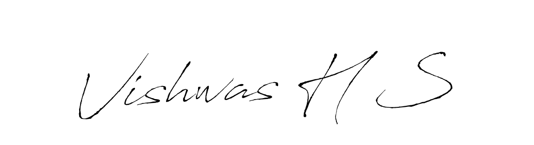 Design your own signature with our free online signature maker. With this signature software, you can create a handwritten (Antro_Vectra) signature for name Vishwas H S. Vishwas H S signature style 6 images and pictures png