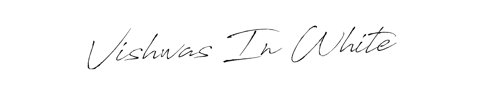 Vishwas In White stylish signature style. Best Handwritten Sign (Antro_Vectra) for my name. Handwritten Signature Collection Ideas for my name Vishwas In White. Vishwas In White signature style 6 images and pictures png