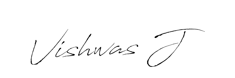 Create a beautiful signature design for name Vishwas J. With this signature (Antro_Vectra) fonts, you can make a handwritten signature for free. Vishwas J signature style 6 images and pictures png