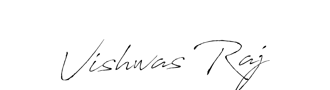 Design your own signature with our free online signature maker. With this signature software, you can create a handwritten (Antro_Vectra) signature for name Vishwas Raj. Vishwas Raj signature style 6 images and pictures png