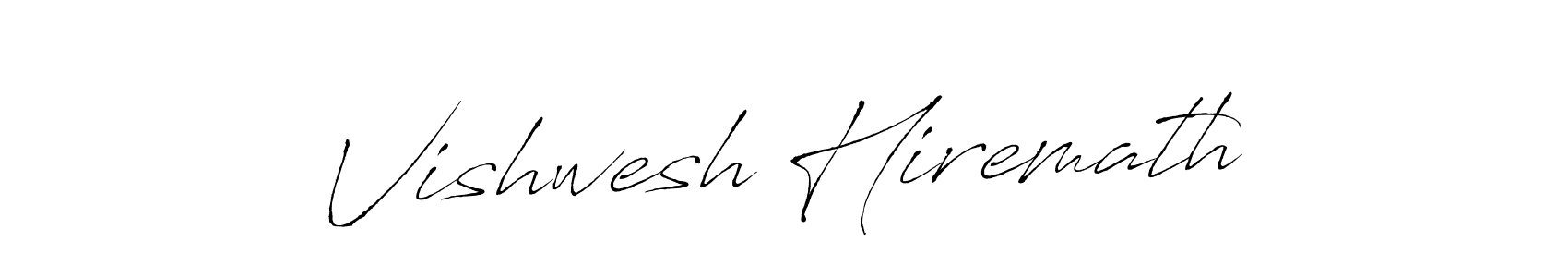 Vishwesh Hiremath stylish signature style. Best Handwritten Sign (Antro_Vectra) for my name. Handwritten Signature Collection Ideas for my name Vishwesh Hiremath. Vishwesh Hiremath signature style 6 images and pictures png