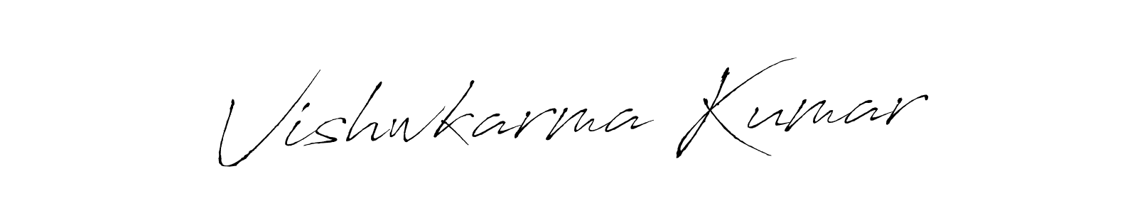 Vishwkarma Kumar stylish signature style. Best Handwritten Sign (Antro_Vectra) for my name. Handwritten Signature Collection Ideas for my name Vishwkarma Kumar. Vishwkarma Kumar signature style 6 images and pictures png