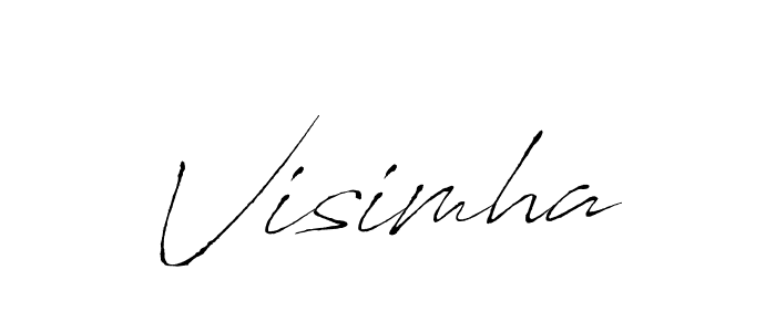 Use a signature maker to create a handwritten signature online. With this signature software, you can design (Antro_Vectra) your own signature for name Visimha. Visimha signature style 6 images and pictures png