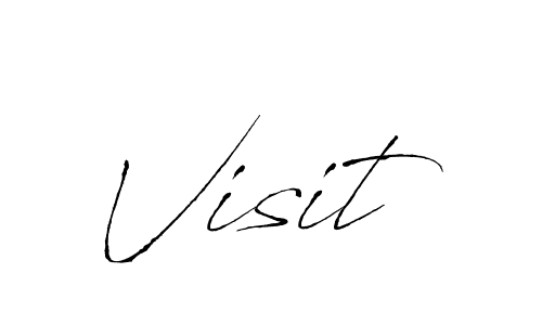 Make a beautiful signature design for name Visit. With this signature (Antro_Vectra) style, you can create a handwritten signature for free. Visit signature style 6 images and pictures png