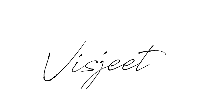 Visjeet stylish signature style. Best Handwritten Sign (Antro_Vectra) for my name. Handwritten Signature Collection Ideas for my name Visjeet. Visjeet signature style 6 images and pictures png