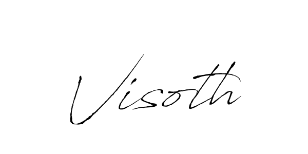Make a beautiful signature design for name Visoth. With this signature (Antro_Vectra) style, you can create a handwritten signature for free. Visoth signature style 6 images and pictures png