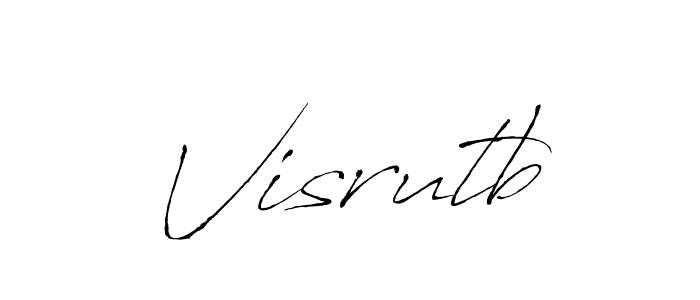 How to Draw Visrutb signature style? Antro_Vectra is a latest design signature styles for name Visrutb. Visrutb signature style 6 images and pictures png