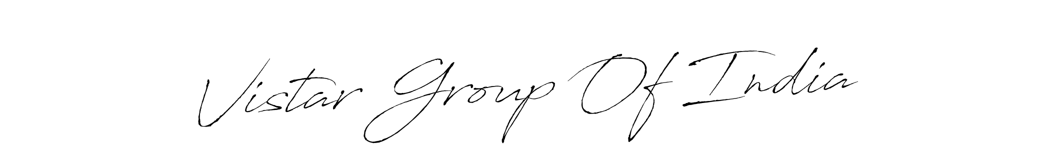Use a signature maker to create a handwritten signature online. With this signature software, you can design (Antro_Vectra) your own signature for name Vistar Group Of India. Vistar Group Of India signature style 6 images and pictures png
