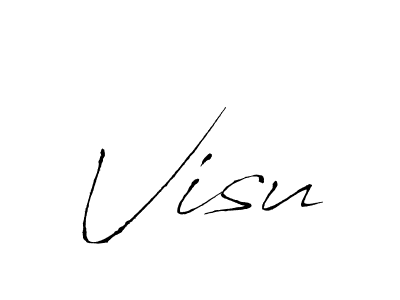 Visu stylish signature style. Best Handwritten Sign (Antro_Vectra) for my name. Handwritten Signature Collection Ideas for my name Visu. Visu signature style 6 images and pictures png