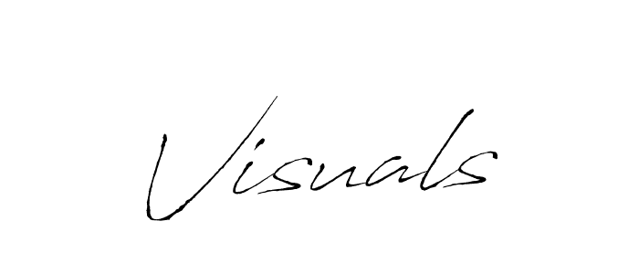 Use a signature maker to create a handwritten signature online. With this signature software, you can design (Antro_Vectra) your own signature for name Visuals. Visuals signature style 6 images and pictures png