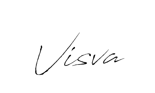 Make a beautiful signature design for name Visva. With this signature (Antro_Vectra) style, you can create a handwritten signature for free. Visva signature style 6 images and pictures png
