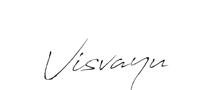 How to make Visvayu signature? Antro_Vectra is a professional autograph style. Create handwritten signature for Visvayu name. Visvayu signature style 6 images and pictures png