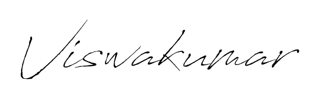 A classic penmanship look for Viswakumar. The Antro_Vectra font brings timeless elegance and confidence to every signed document. Viswakumar signature style 6 images and pictures png