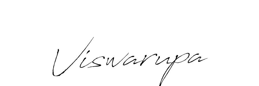 Design your own signature with our free online signature maker. With this signature software, you can create a handwritten (Antro_Vectra) signature for name Viswarupa. Viswarupa signature style 6 images and pictures png