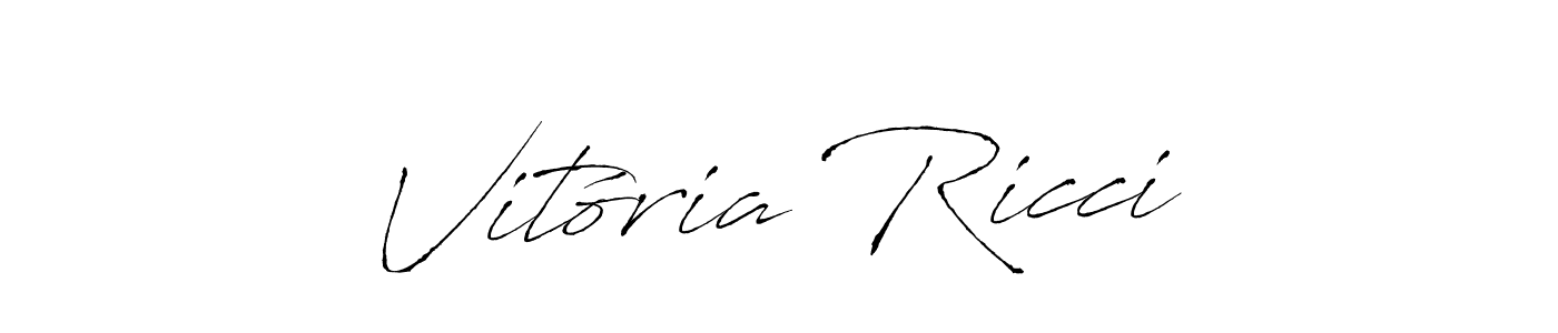You should practise on your own different ways (Antro_Vectra) to write your name (Vitória Ricci) in signature. don't let someone else do it for you. Vitória Ricci signature style 6 images and pictures png