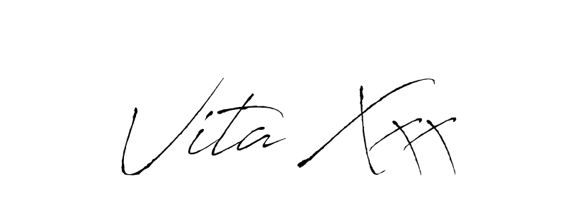 Similarly Antro_Vectra is the best handwritten signature design. Signature creator online .You can use it as an online autograph creator for name Vita Xxx. Vita Xxx signature style 6 images and pictures png