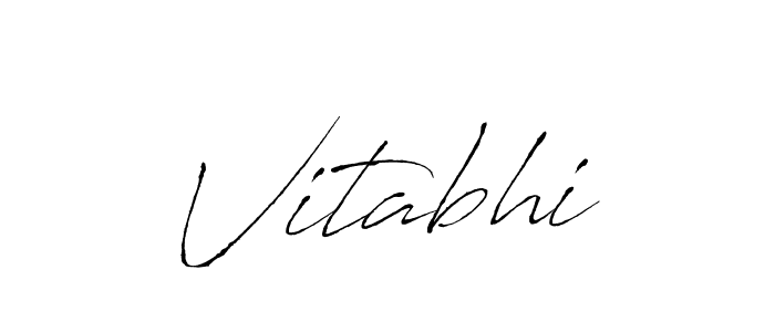 How to make Vitabhi signature? Antro_Vectra is a professional autograph style. Create handwritten signature for Vitabhi name. Vitabhi signature style 6 images and pictures png