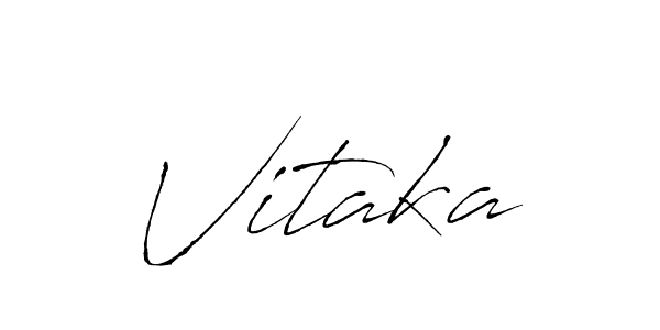 Antro_Vectra is a professional signature style that is perfect for those who want to add a touch of class to their signature. It is also a great choice for those who want to make their signature more unique. Get Vitaka name to fancy signature for free. Vitaka signature style 6 images and pictures png