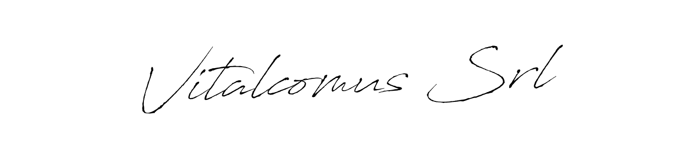 Create a beautiful signature design for name Vitalcomus Srl. With this signature (Antro_Vectra) fonts, you can make a handwritten signature for free. Vitalcomus Srl signature style 6 images and pictures png