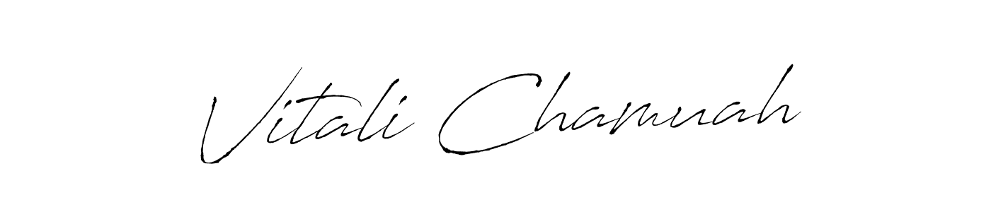 Once you've used our free online signature maker to create your best signature Antro_Vectra style, it's time to enjoy all of the benefits that Vitali Chamuah name signing documents. Vitali Chamuah signature style 6 images and pictures png
