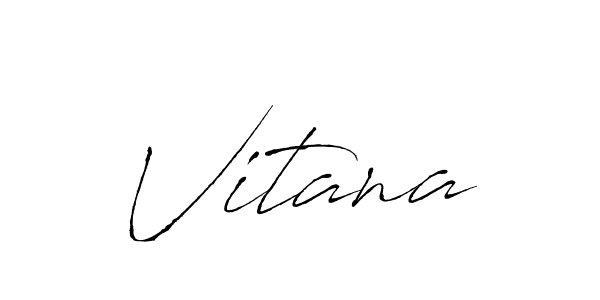 Antro_Vectra is a professional signature style that is perfect for those who want to add a touch of class to their signature. It is also a great choice for those who want to make their signature more unique. Get Vitana name to fancy signature for free. Vitana signature style 6 images and pictures png
