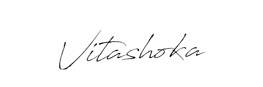 Make a beautiful signature design for name Vitashoka. With this signature (Antro_Vectra) style, you can create a handwritten signature for free. Vitashoka signature style 6 images and pictures png