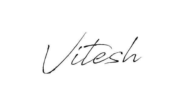 Design your own signature with our free online signature maker. With this signature software, you can create a handwritten (Antro_Vectra) signature for name Vitesh. Vitesh signature style 6 images and pictures png