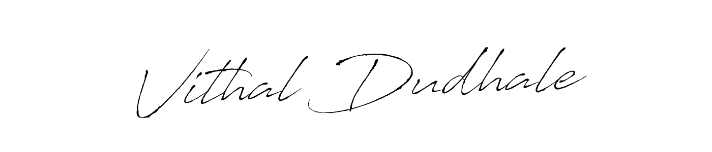 Vithal Dudhale stylish signature style. Best Handwritten Sign (Antro_Vectra) for my name. Handwritten Signature Collection Ideas for my name Vithal Dudhale. Vithal Dudhale signature style 6 images and pictures png
