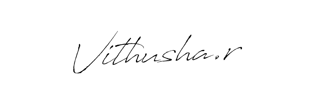It looks lik you need a new signature style for name Vithusha.r. Design unique handwritten (Antro_Vectra) signature with our free signature maker in just a few clicks. Vithusha.r signature style 6 images and pictures png
