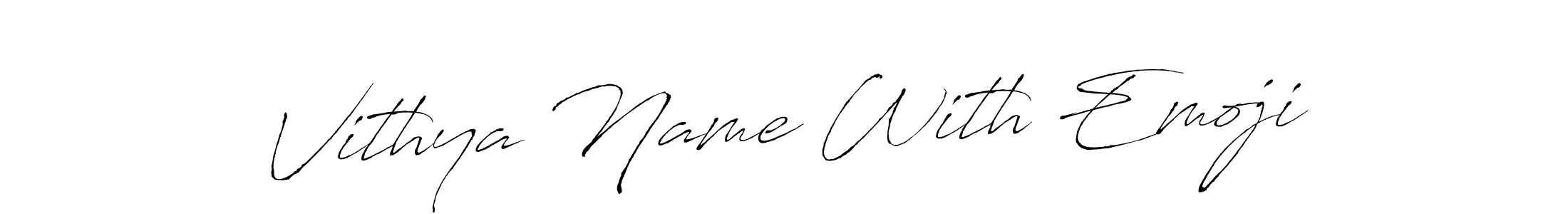 How to Draw Vithya Name With Emoji signature style? Antro_Vectra is a latest design signature styles for name Vithya Name With Emoji. Vithya Name With Emoji signature style 6 images and pictures png