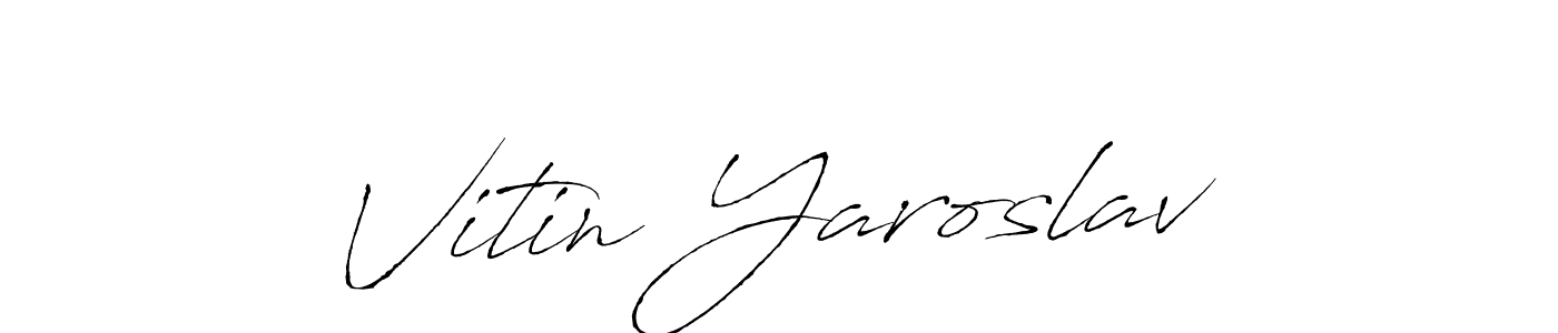 Also we have Vitin Yaroslav name is the best signature style. Create professional handwritten signature collection using Antro_Vectra autograph style. Vitin Yaroslav signature style 6 images and pictures png