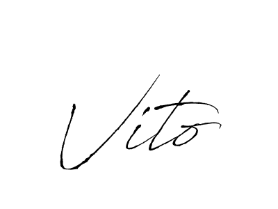 You should practise on your own different ways (Antro_Vectra) to write your name (Vito) in signature. don't let someone else do it for you. Vito signature style 6 images and pictures png