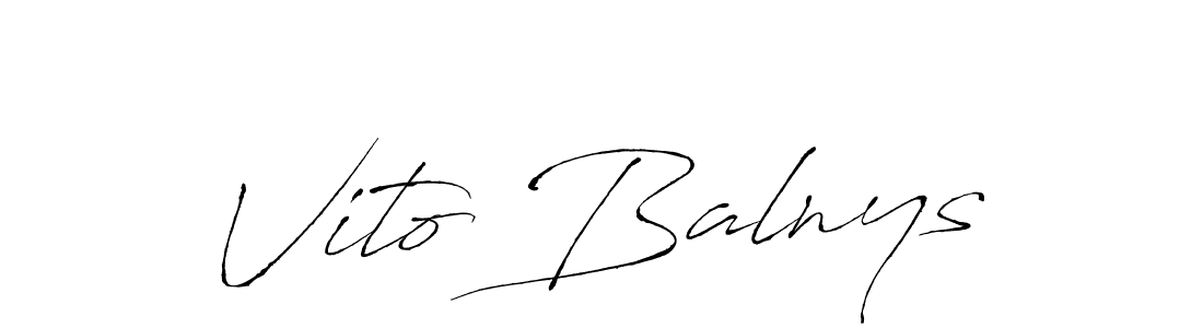 Also we have Vito Balnys name is the best signature style. Create professional handwritten signature collection using Antro_Vectra autograph style. Vito Balnys signature style 6 images and pictures png