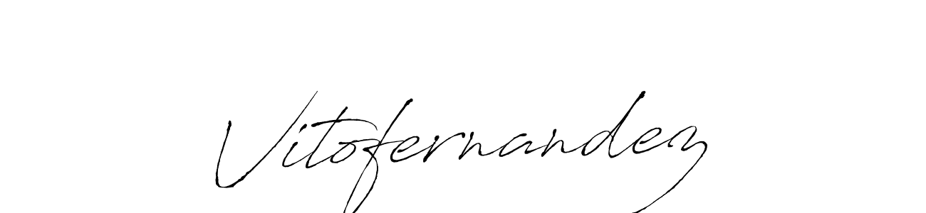 if you are searching for the best signature style for your name Vitofernandez. so please give up your signature search. here we have designed multiple signature styles  using Antro_Vectra. Vitofernandez signature style 6 images and pictures png
