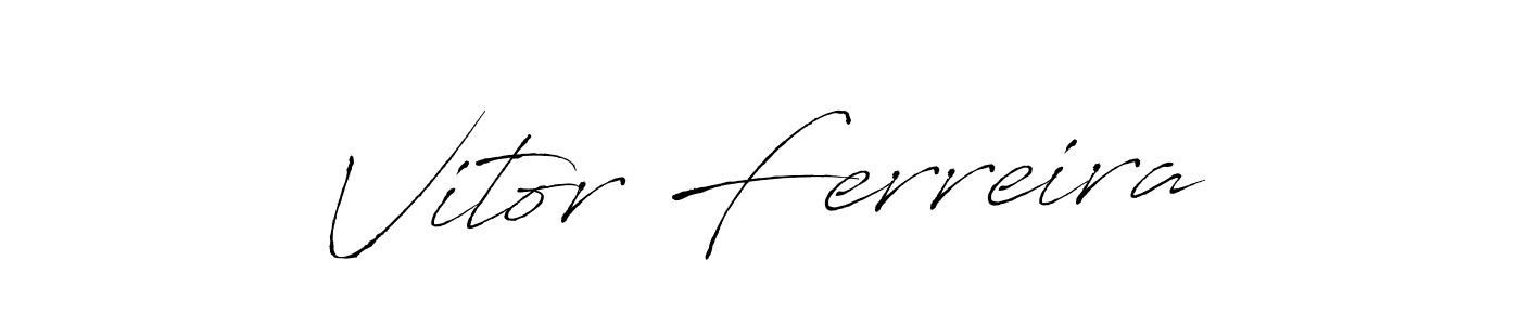 Make a short Vitor Ferreira signature style. Manage your documents anywhere anytime using Antro_Vectra. Create and add eSignatures, submit forms, share and send files easily. Vitor Ferreira signature style 6 images and pictures png